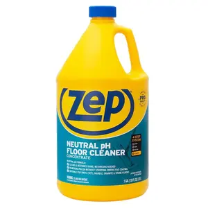 ZEP 1 Gal. Neutral Floor Cleaner, Safe for Marble Granite Vinyl and Sealed Concrete, Restores Shine as Daily Cleaner, Safe for Sensitive Surfaces Like Marble and Granite, Restores Shine on Vinyl and Sealed Concrete, Stone, and Vinyl Floors
