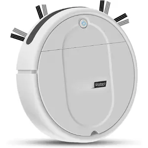 Basic Robot Vacuum – No App| No Mapping| Super Affordable, Robot Vacuum Cleaner 3-in-1 for Mopping Sweeping Advanced Obstacle Avoidance Ultra-Thin Design Ideal for Pet Hair Hard Floor Daily Cleaning Long Running Time