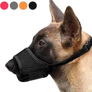 Adjustable Dog Muzzle for Large Medium Small Dogs Breathable Mesh Anti-Bite Anti-Eating Training Pet Supplies 2024 New Design Soft Cotton Dog Muzzles