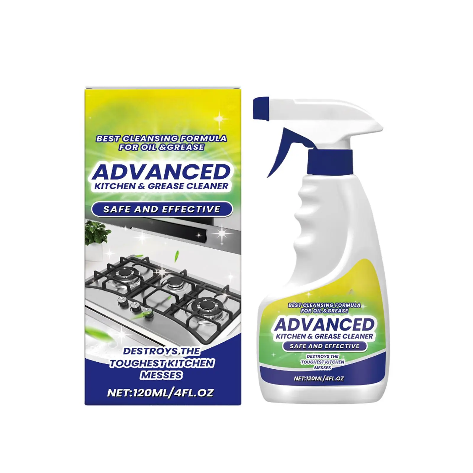 Viral Kitchen Degreasing Foam Spray, Instant Household Cleaning Oil Stain Remover, Gentle No-Scrub Cooktop Cleaner for Home Care (TikTok Made Me Buy It), Cloth