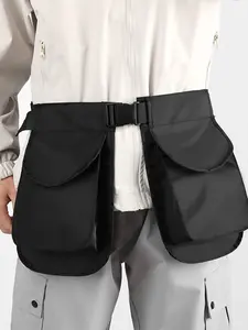 Multifunctional Large Pocket Sports Riding Lure Lightweight Waist Bag Outdoor Apron Zipper Waterproof Hiking Crossbody Backpack
