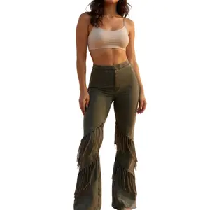 Fringe Mineral Flare Leggings