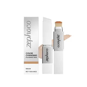Natural Color Dual-Shade Foundation Stick Lightweight, hydrating, and smooth application without caking Sheer
