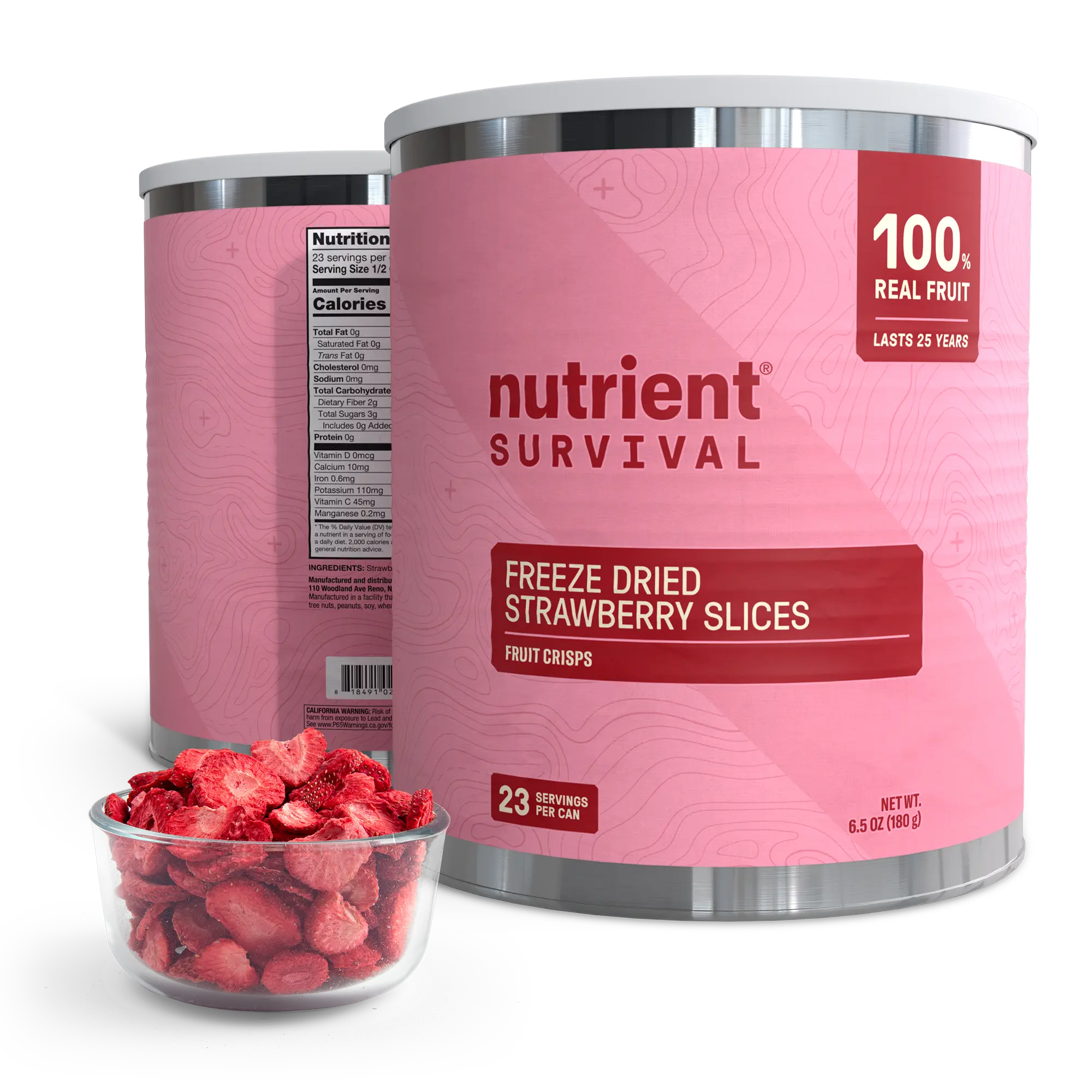 Freeze Dried Strawberry Slices #10 Can