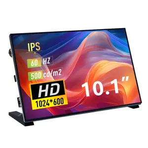 52Pi 10.1 Inch LCD Screen for Raspberry Pi, 1024x600 IPS LCD Display, HDMI Portable Monitor for Raspberry Pi 5/Pi 4B/3B+/3B/B+/Zero/400, Win11/10/8/7, Free Driver (Non-Touch)