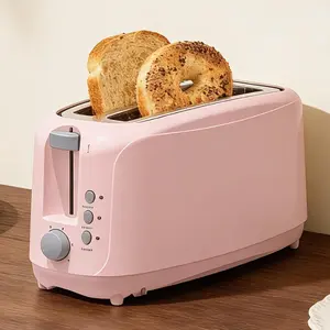 4 Slice Toaster, Extra Wide Slots Bread Toaster with 6 Shade Settings, Bagel/Cancel/Defrost/Reheat Functions, Removable Crumb Tray, Auto Shut-Off, Pink