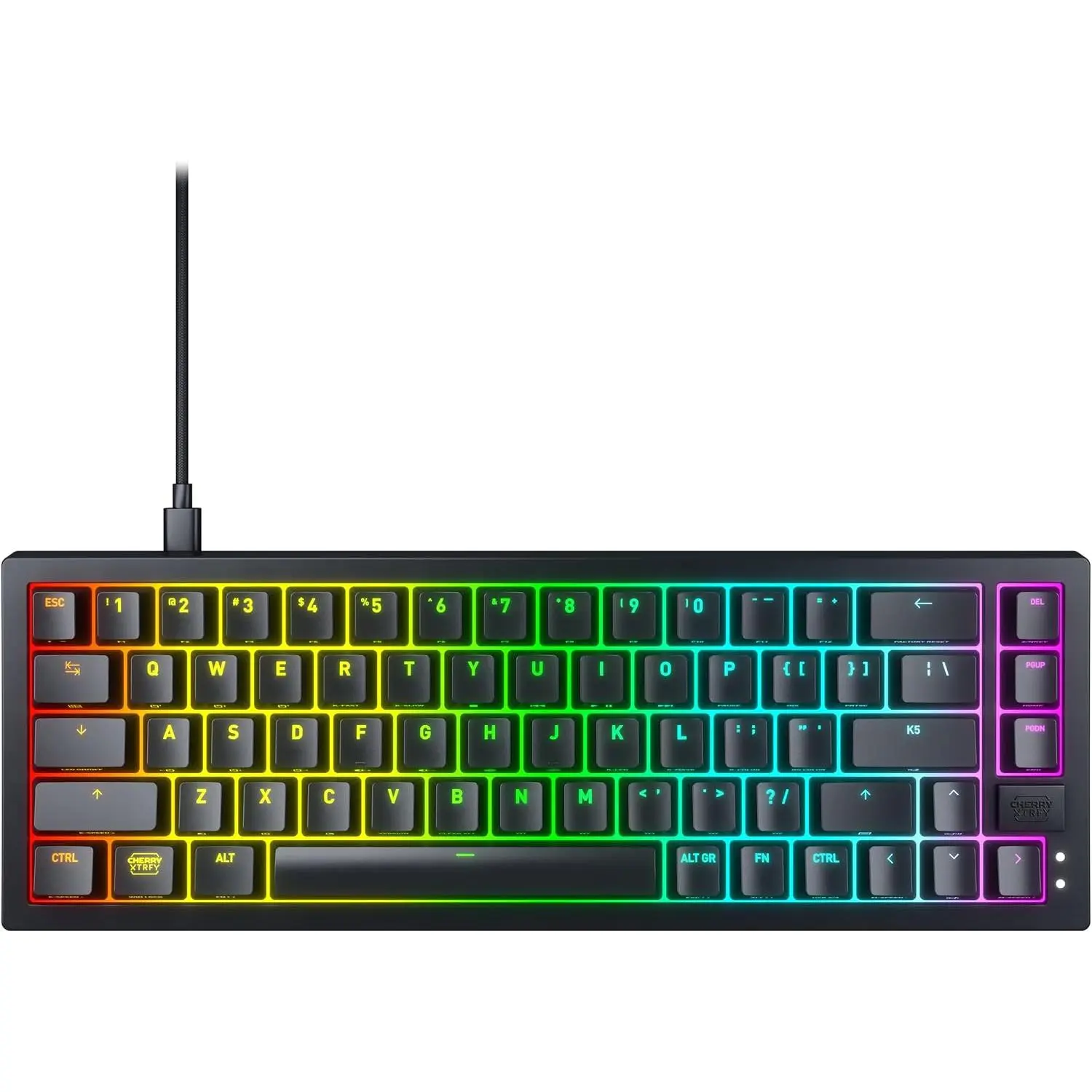 Cherry K5V2 RGB Compact 65% Wired Gaming Mechanical Keyboard - Black