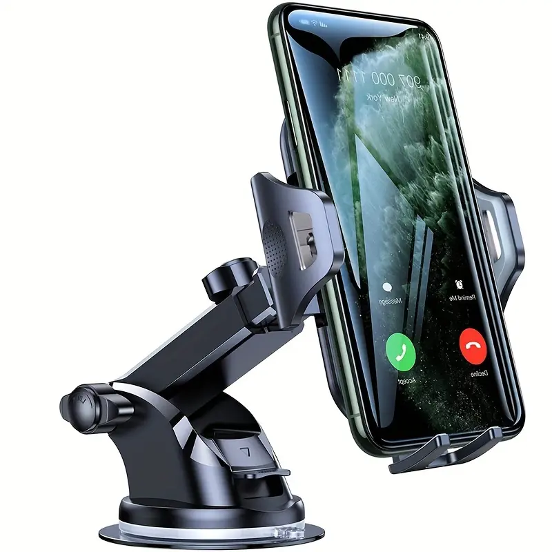 TEMPOMIND Car Mount Smartphone Holder, 2026 Strong Suction Phone Mount for Car, Mobile Phone Holders Compatible with 4.7-6.7in iPhones