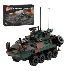 CubiMythx LAV-25 Infantry Fighting Vehicle Model Building Blocks Set (476PCS)