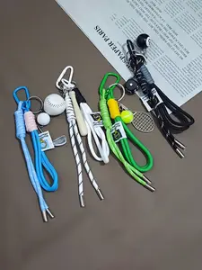 The Sports Style Woven Pendant, Stylish Playful Charm - A Sports Pendant For Baseball, Tennis And Other Sports, Is An Accessory For Sports Enthusiasts. Versatile, Can Be Hung On Bags And Keys For Decoration, Keychains