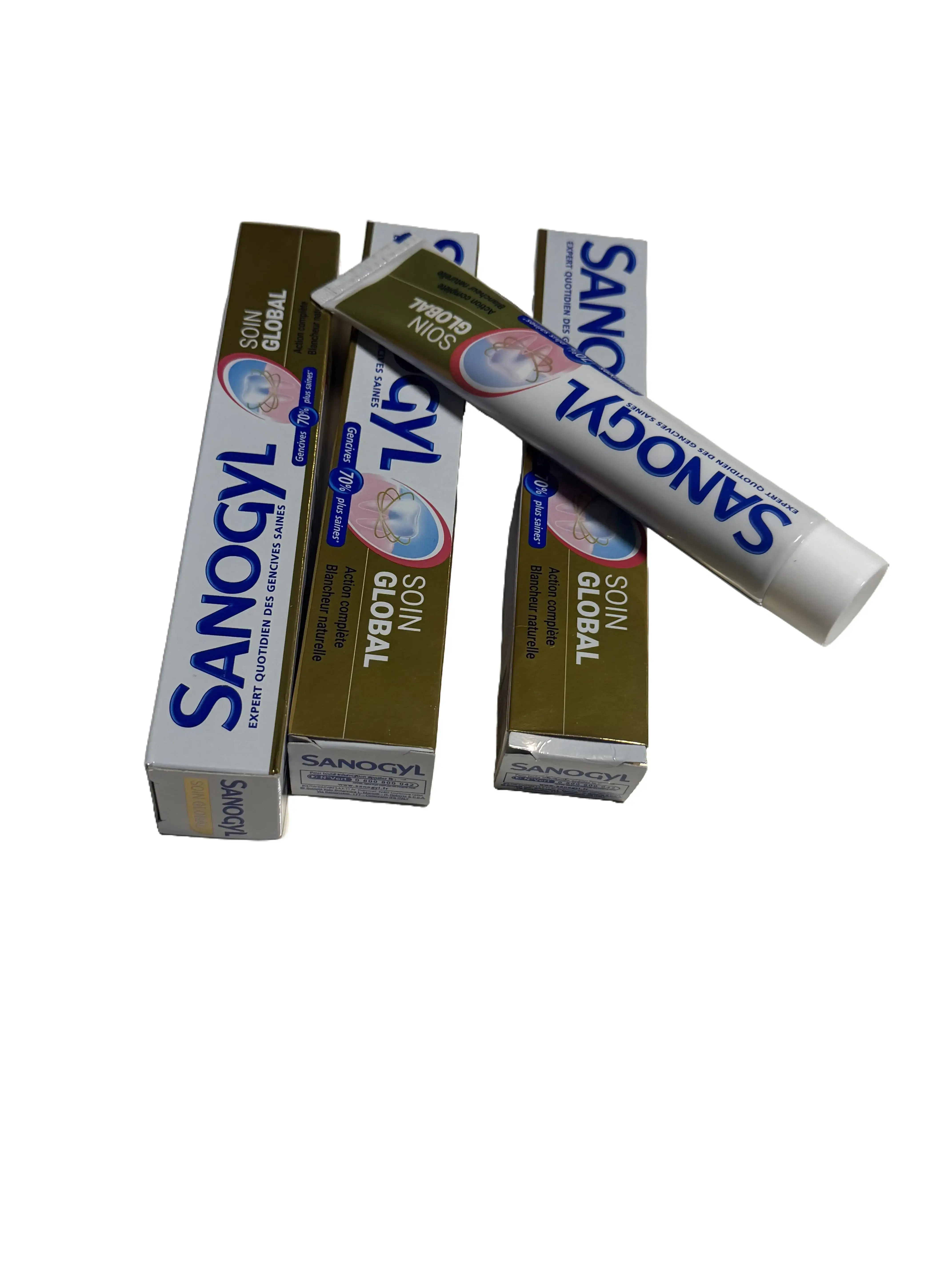 SANOGYL Soin Global Toothpaste - Complete Gum Care & Natural Whitening Protection for Daily Oral Hygiene and Fresh Breath
