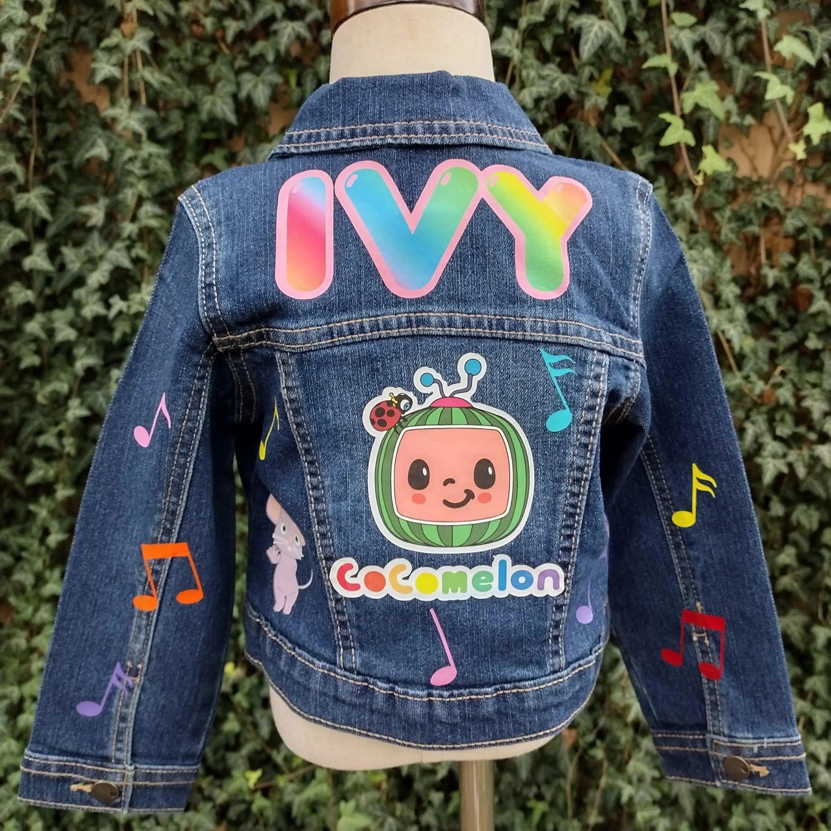 Cocomelon Denim Jacket, Custom Jean Jacket