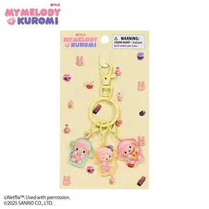 My Sweet Piano Acrylic Keychain (My Melody & Kuromi Netflix Series)