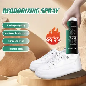 NATYALOLO shoes and socks deodorization spray,Spray deodorant for shoes and socks,Sneakers, insoles, deodorizers,Sterilize and eliminate foot odor, for footwear shoes closet bedroom household air sterilization, 8 OZ/237 ml shoe care foot odor eliminator