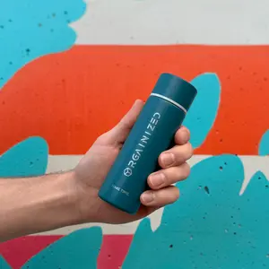 Orgainized Capsule V1 - Protein Powder Container for Travel, 5-oz Stainless Steel, Secure & Convenient