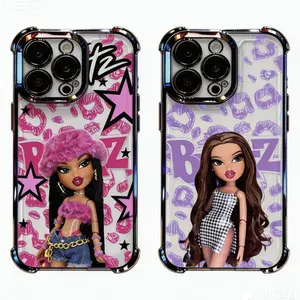 Fashion Bratzs Dolls Creative Pattern Phone Case for iPhone 17 promax 16 15 14 13 12 11  Pro Max Air & Samsung Galaxy S26 S25 S24 S23 S22 FE Ultra Plus EDGE  Anti-Drop Anti-fall Protective Transparent Soft Back Cover
