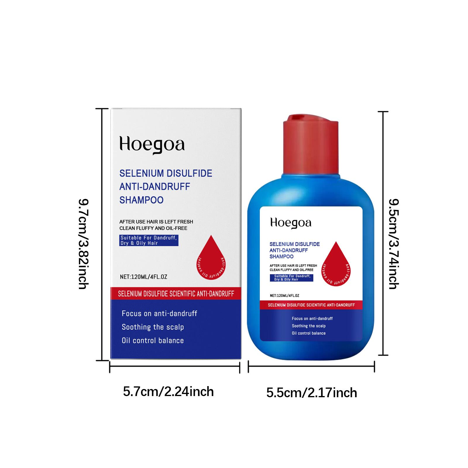 【BUY 1 GET 1】120mL Selenium Disulfide Anti-Dandruff Shampoo, Oil Control Hair Care Product for Itch Relief, Scalp Cleansing & Refreshing Deep Cleansing