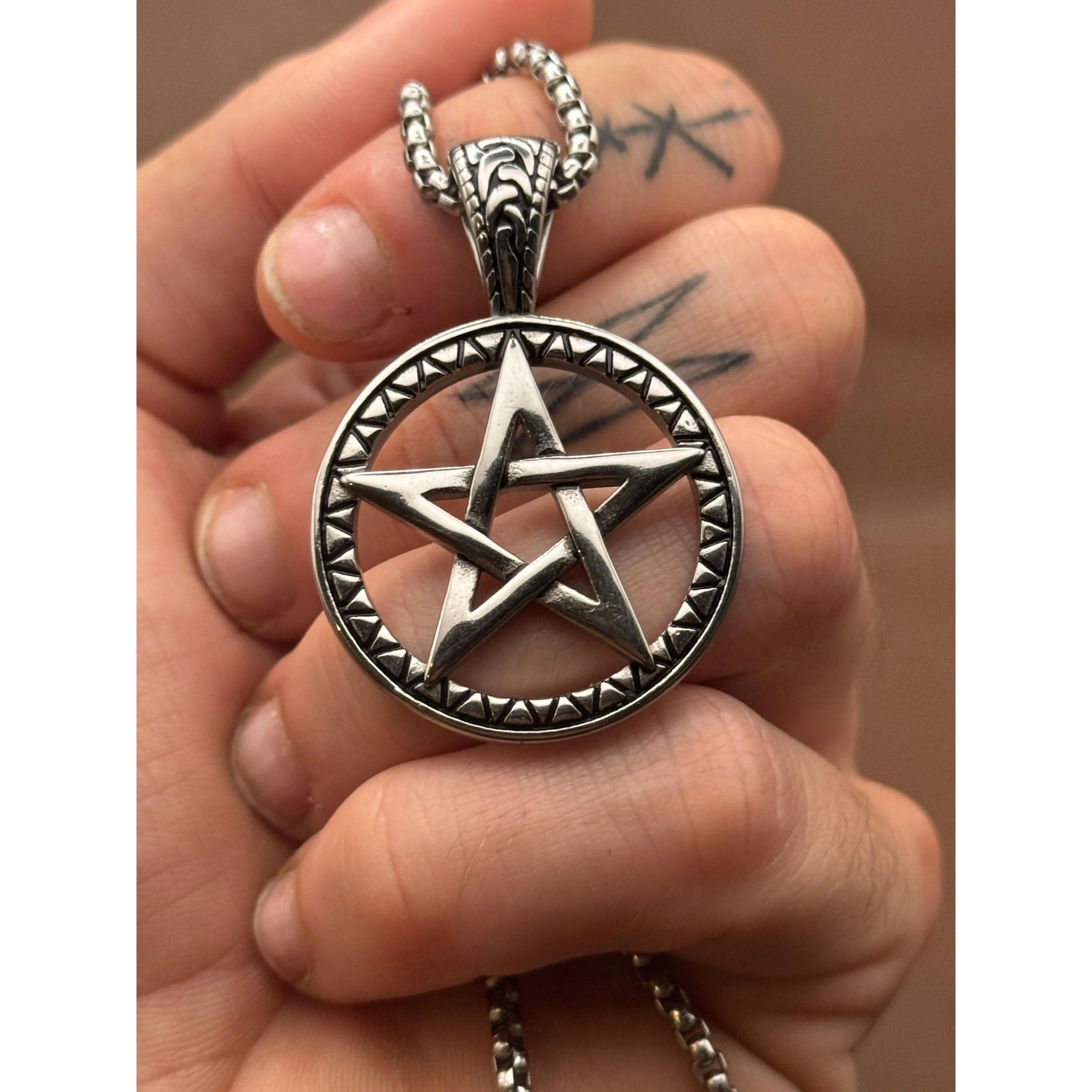 Modern Pentacle Necklace