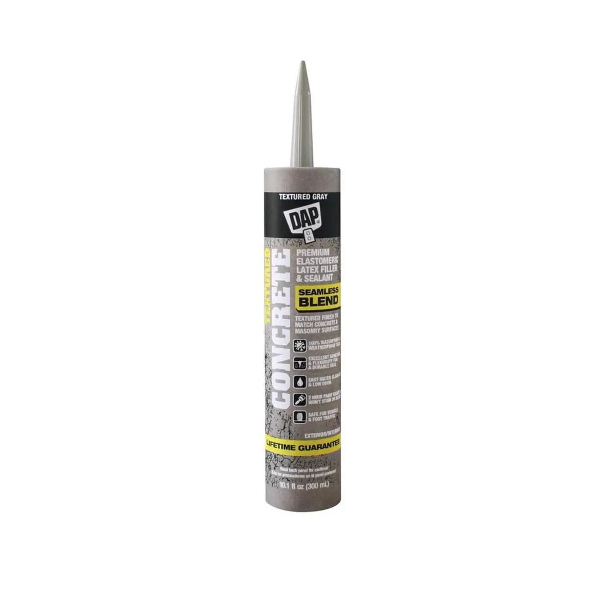 DAP 10 oz Textured Concrete Sealer Cartridge - Waterproof Sealant for Brick, Masonry, Cinder Block
