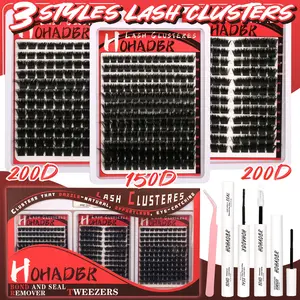 3Styles Upgrade  Lashes with Ultra-Dense,  Lashes Kit   ,Waterproof, Long-Lasting Lashes | Flora | Natural Daily, Volume Style | Beginner-Friendly  Lashes for Flawless, Voluminous Look |Waterproof Long-Lasting Lash Extension Kit  Must-Have Clusters