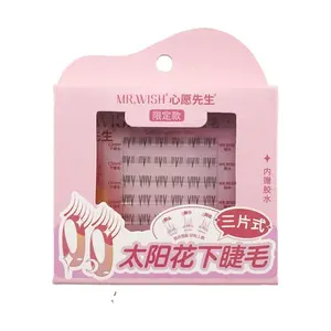 mrwish Lazy Three-Step Three-Piece False Eyelashes #Sunflower Lower Lashes