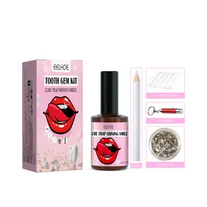 EELHOE Teeth Gem Set, White Teeth Easy To Remove And Install Beautiful And Solid Gem Set Oral Kit