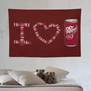 IF YOU CAN READ THISBRING ME A Dr Pepper Tapestry for Bedroom Living Room Decor with Brass Grommet for College Dorm Decor, Peach 40X30In (102X76Cm)