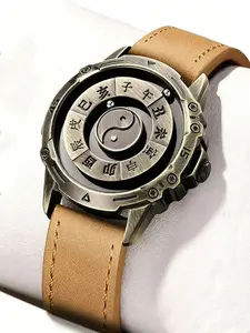 A ladies' vintage magnetic watch, suitable for daily casual wear, with a unique non-reflective design that sets it apart from traditional watches, adding to the vintage, Vintage Quartz Watch, Casual Analog Watch