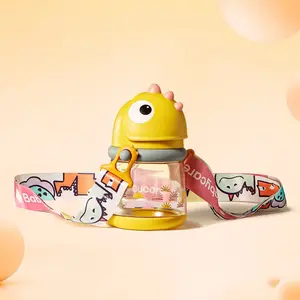 Bc Babycare Dinosaur No-Spill Sippy Cups, Weighted straw, Anti-choking, 100% Leak-Proof, BPA-Free, PPSU, Ideal for 6+ Months, 10oz/300ml