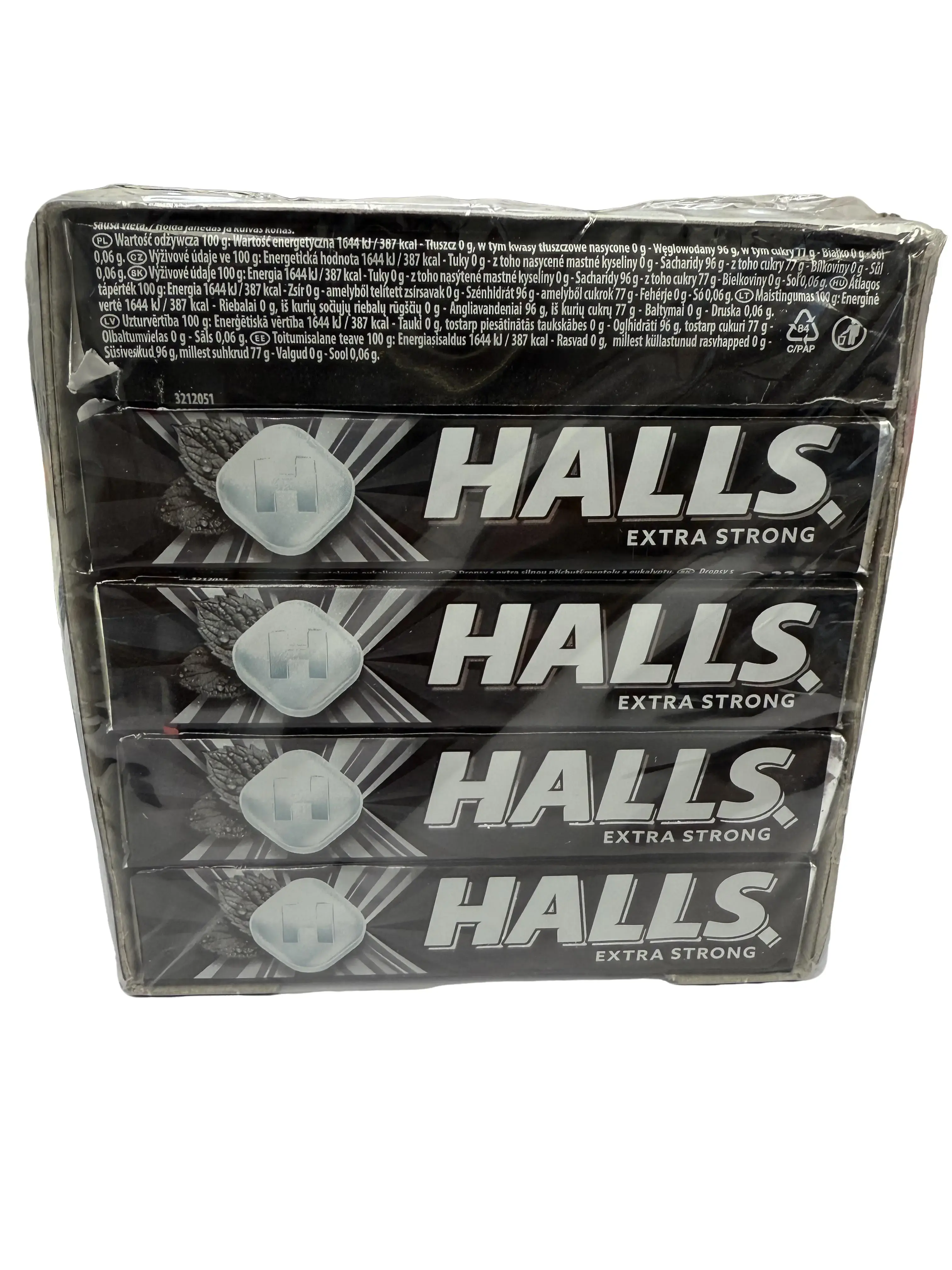 HALLS Extra STRONG CAJA DE  [20 x 33.5g] Menthol Flavor Intense Flavor Candy Snacks Bonbon