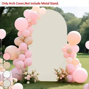 Seasonal U-Shaped Elastic Half-Arch Door Protector Cover Decoration, Easy Washable, Multiple Colors Available, Ideal for Birthdays, Weddings, Graduations