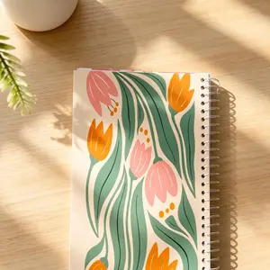 Bible in a Year Spiral-Bound Weekly Planner - A5 Vintage Bible Study Journal, Undated Cute Aesthetic Notebook for Daily Scripture Reading & Spiritual Growth