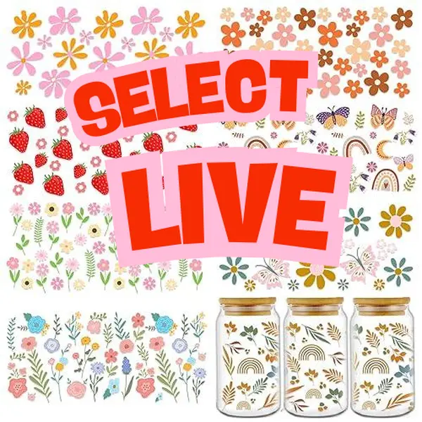 uvdtf- Choose design during live!