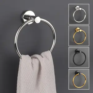 Innens Towel Ring Brushed Nickel, Bath Hand Towel Ring Stainless Steel Round Towel Holder for Bathroom