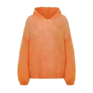 Antonella Mohair Hoodie Orange