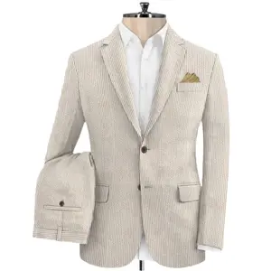 Men's Slim Fit Seersucker Cotton Suit