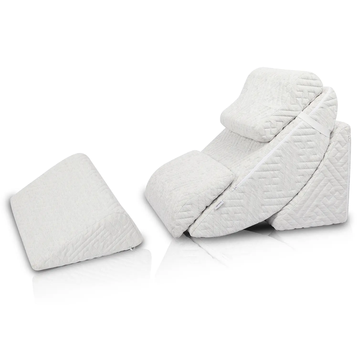 Topwin 5pcs Orthopedic Memory Foam Bed Wedge Pillows - Back, Neck & Leg Support, Post Surgery Use, Snoring Solutions, Stress Relief, Posture Fix, Neck Pain Relief