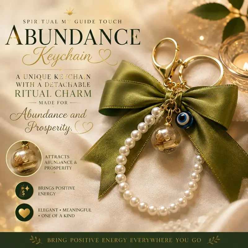 Spiritual My Guide Touch – Abundance Prosperity Keychain