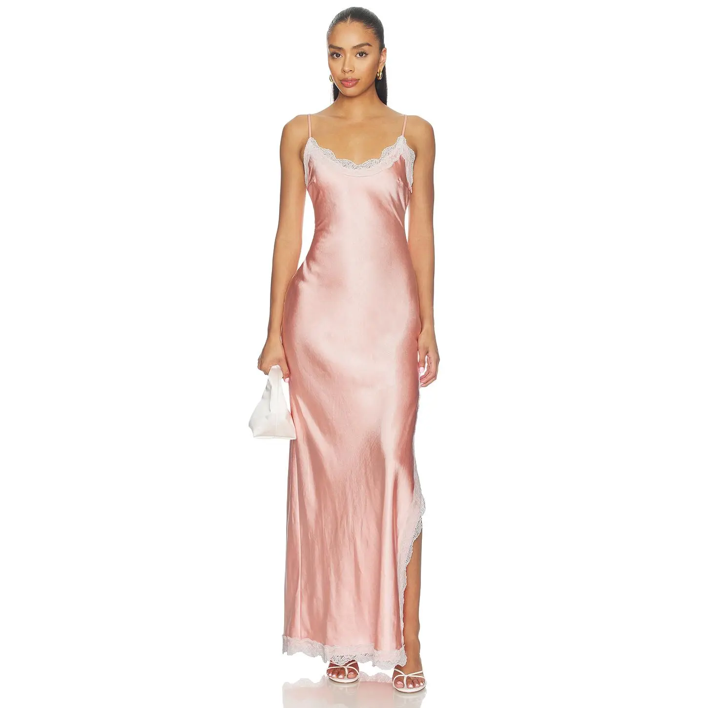 SNDYS Gracie Maxi Dress in Peach