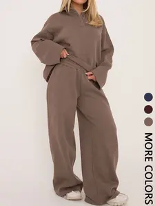 Women's Casual Loose-Fitting Pants & Top Set, Comfortable Daily Wear & Travel Essentials, Perfect for Everyday Use, Outfit