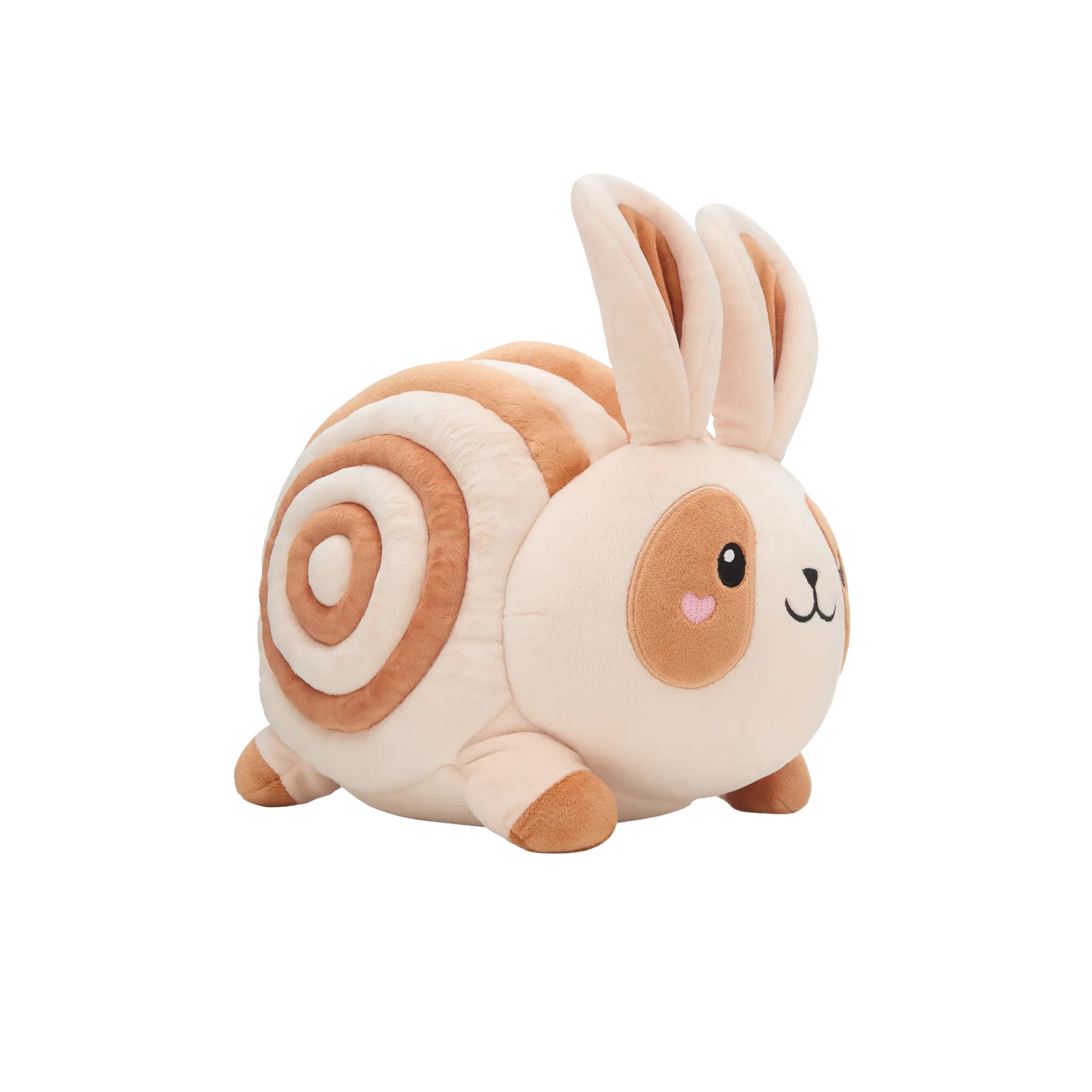 Dulce: Quirky but cute Cinnamon Roll Bunny Plush Toy 8x11.5x10.5in Super Soft Spandex Plush with Ultra Soft PP Cotton Filling CPC Certified for Ages 3+