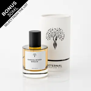 Eternal Perfume Oils, Sandalwood Dream Perfume Oil, Long Lasting Scent for Unisex, 50ml with Bonus 30ml Bottle of Your Choice