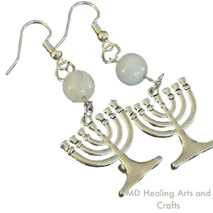 Menorah Earrings