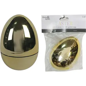 Brite Star Plastic Easter, 1 Ct, Jumbo Golden Egg-Metallic