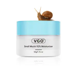 VGO Second - generation Snail Face Cream contains 92% snail secretion filtrate. It offers more gentle hydration, improves skin condition, and revives dull skin.