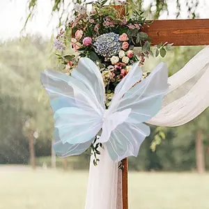 Silk Butterfly Decorations for Weddings & Outdoor Events, Vibrant Colors, 3D Design, Lightweight, Perfect for Photography Backdrops & Celebrations, Party Decoration, Ornaments
