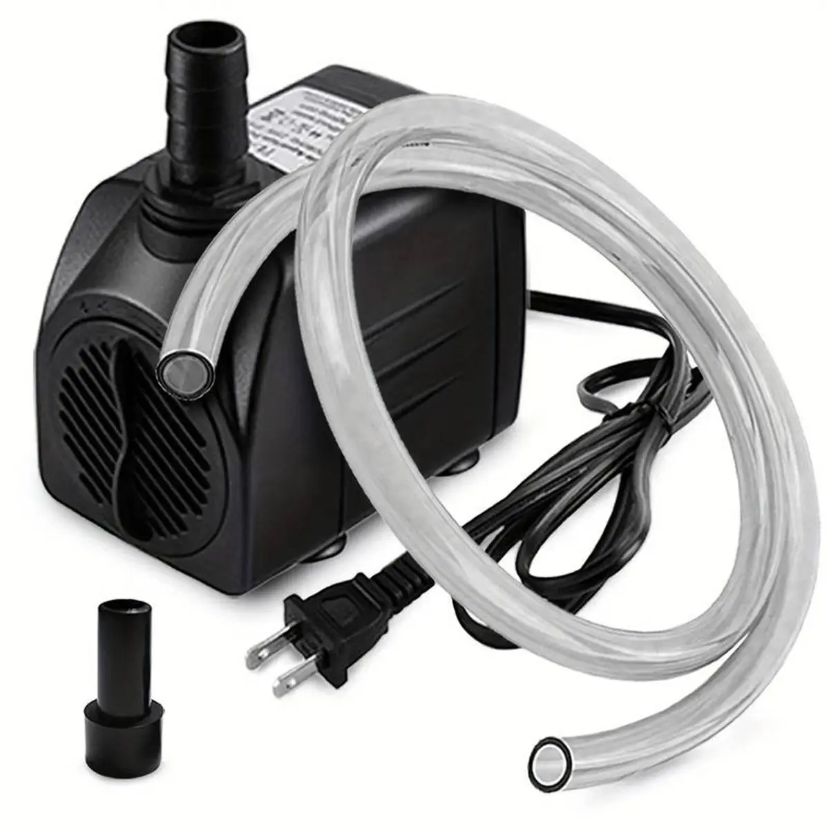 Powerful 10W Submersible Pump, Aquarium Pump with 160GPH Aquarium Flow Rate and 3.3 Feet Tubing for Aquariums, Fish Tanks, Ponds, Fountains, Pet Suppl