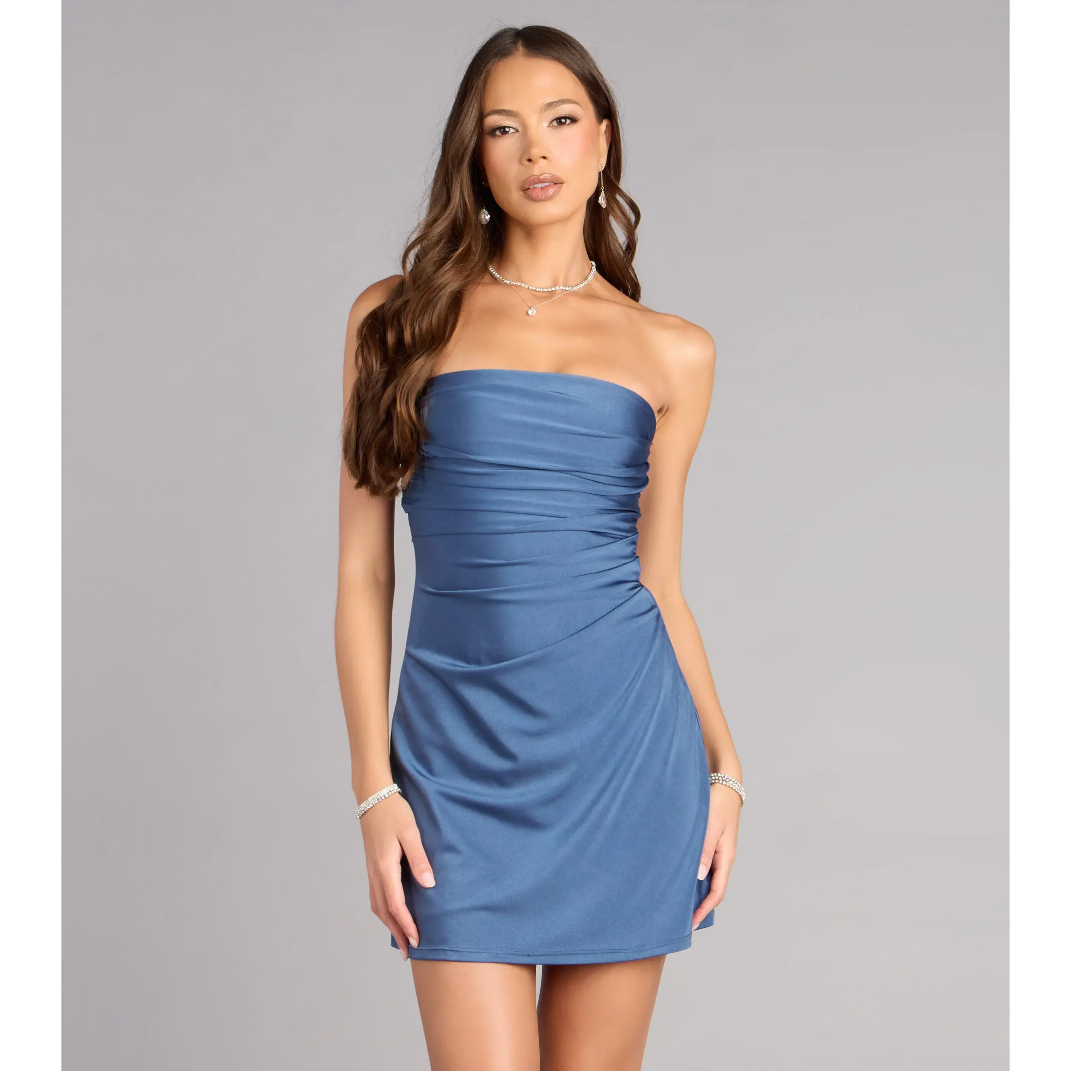 carrette strapless mini dress - TikTok Shop