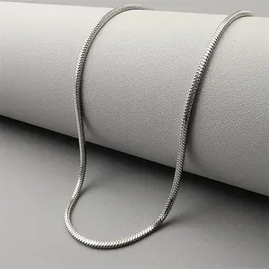 Elegant Silver Snake Chain Necklace – Timeless Style for Every Occasion#summervibes men's jewelry,ss chain necklace,chain men
