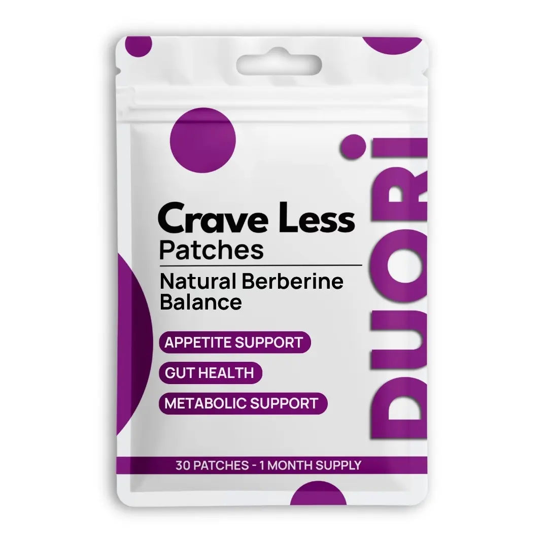 Berberine Patches with Ginger Root - Citrus Bergamot - Chromium - Vegan & Natural - 30 Patches - 1-Month Supply